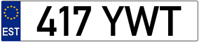 Trailer License Plate